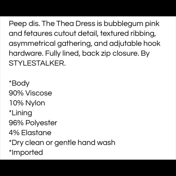 Stylestalker Thea Dress - Pink - Large | Revolve - Picture 8 of 8